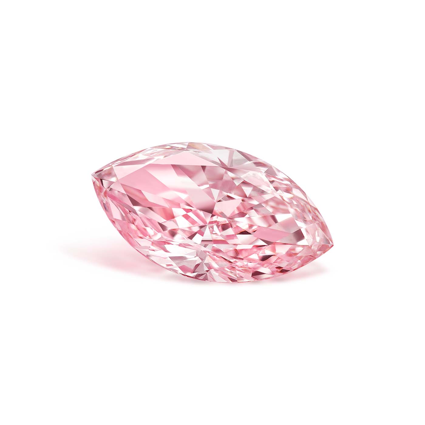 Sakura Pink Marquise Shape Lab Grown Diamonds Fancy Pink VVS-VS IGI Certified CVD Colored Diamond Diamonds