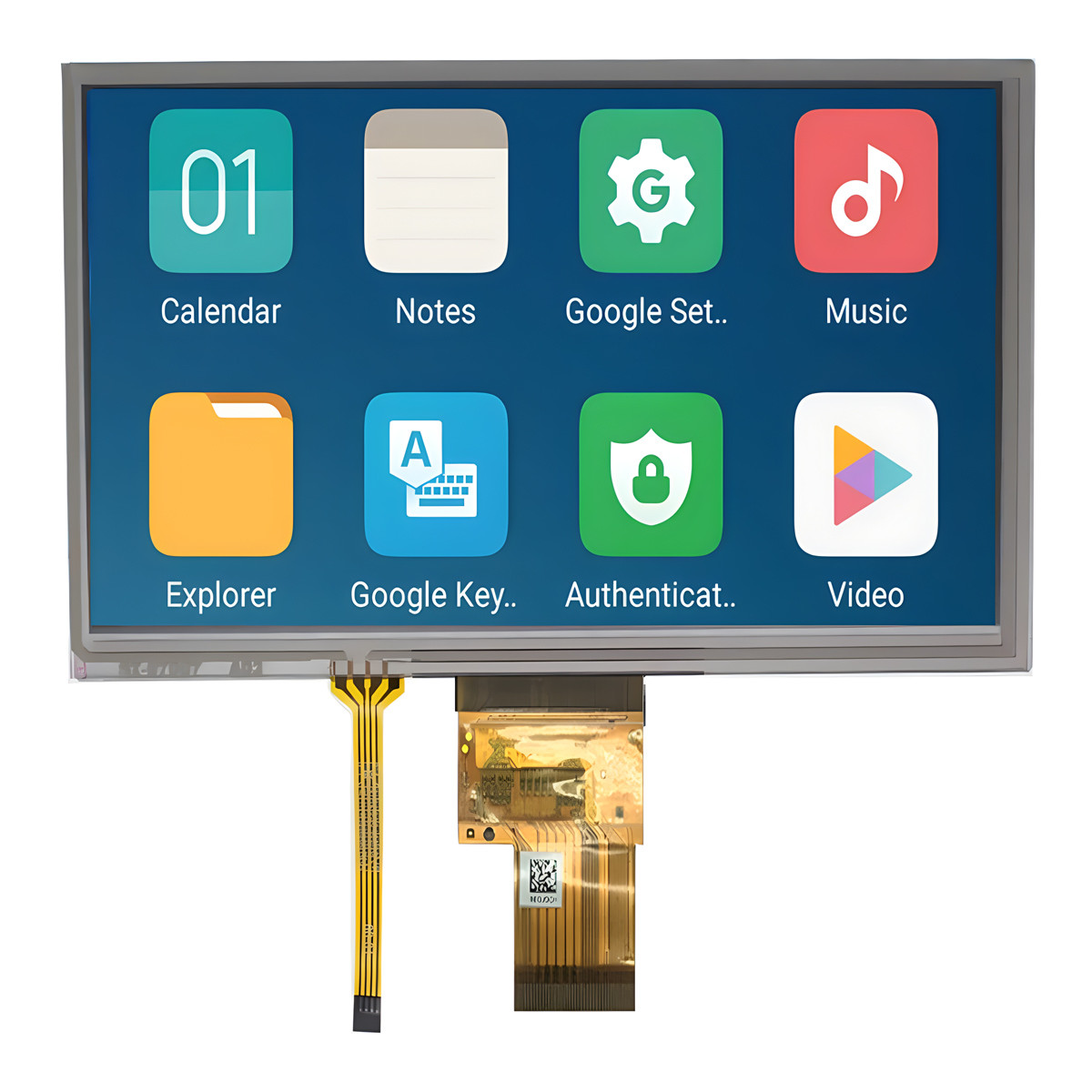 RGB Interface 9 Inch TFT LCD 800*480 Dots With Resistive Touch Screen