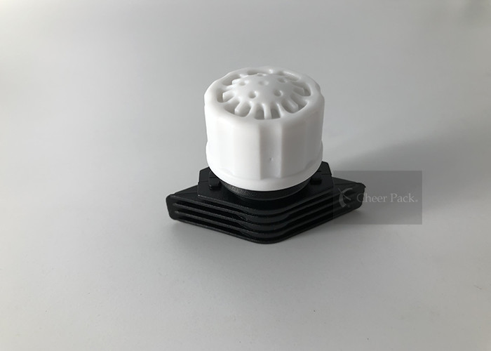 Breathable 16mm Spout Cap PE Material White Black Color Injection Modeling