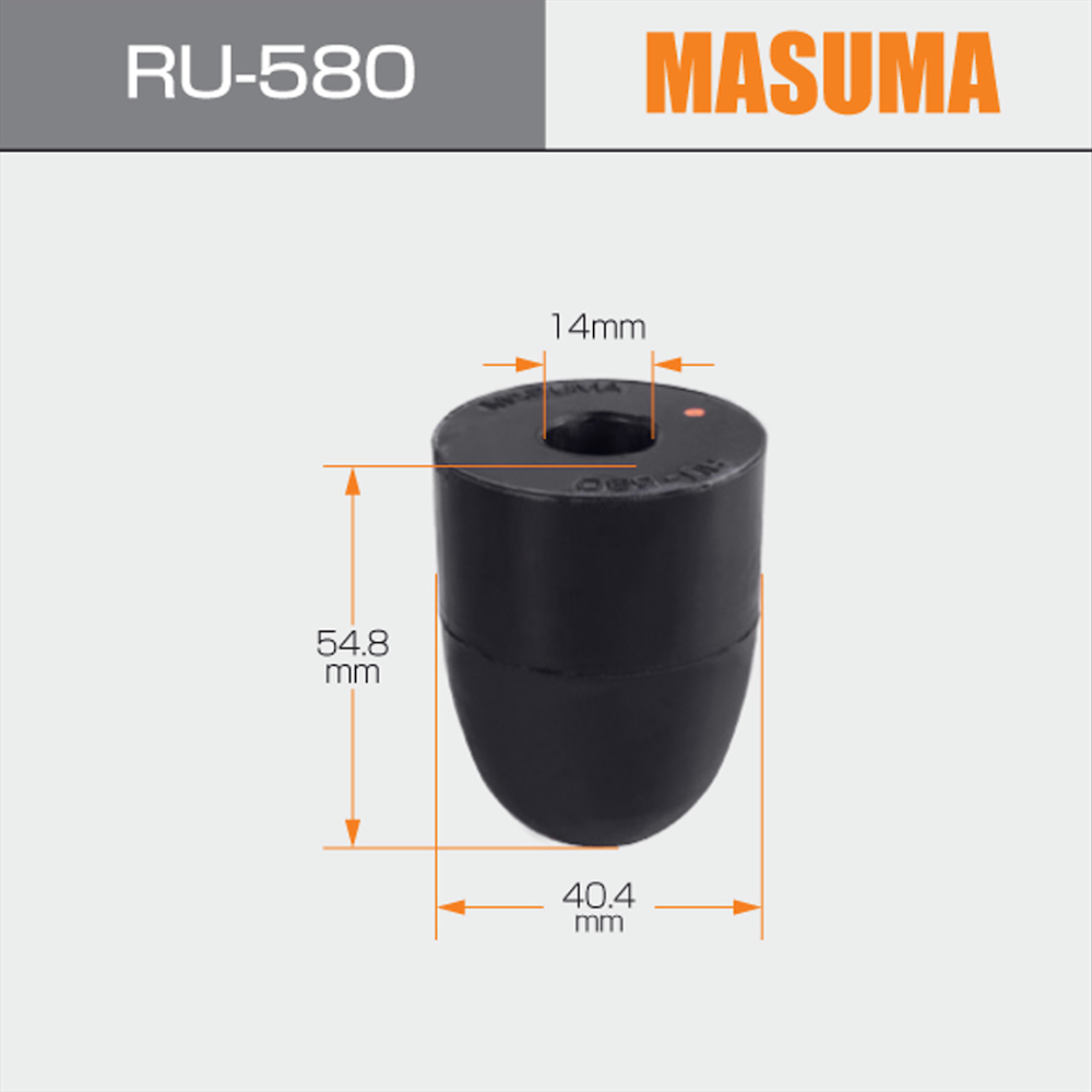 RU-580 MASUMA Rear Shock Mount Bushing for MAZDA AXELA BK3P VDJ200L 1VDFTV BP4K-28-1B0A