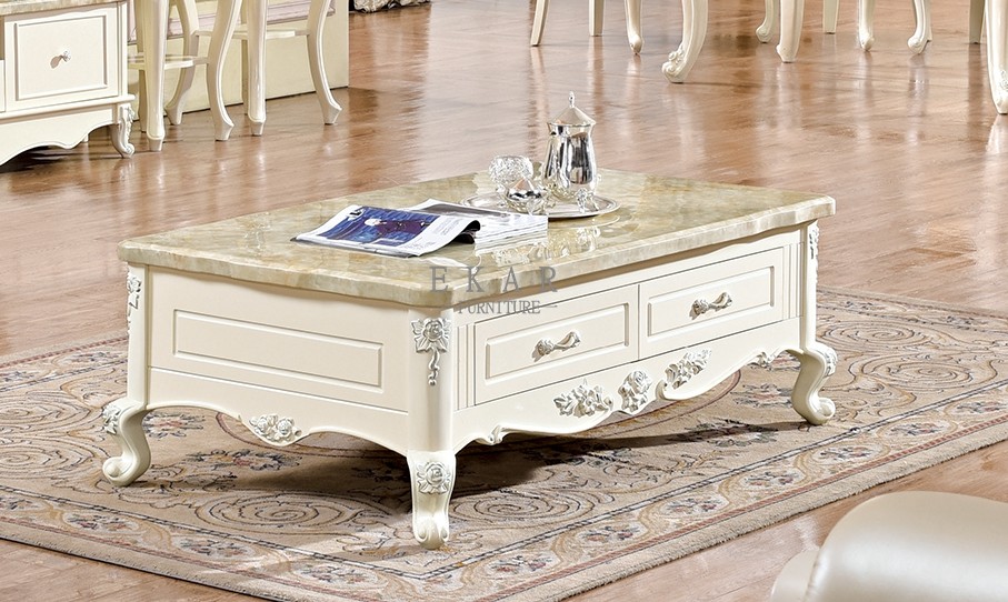 French country style Wood Type and antique classic Coffee Table