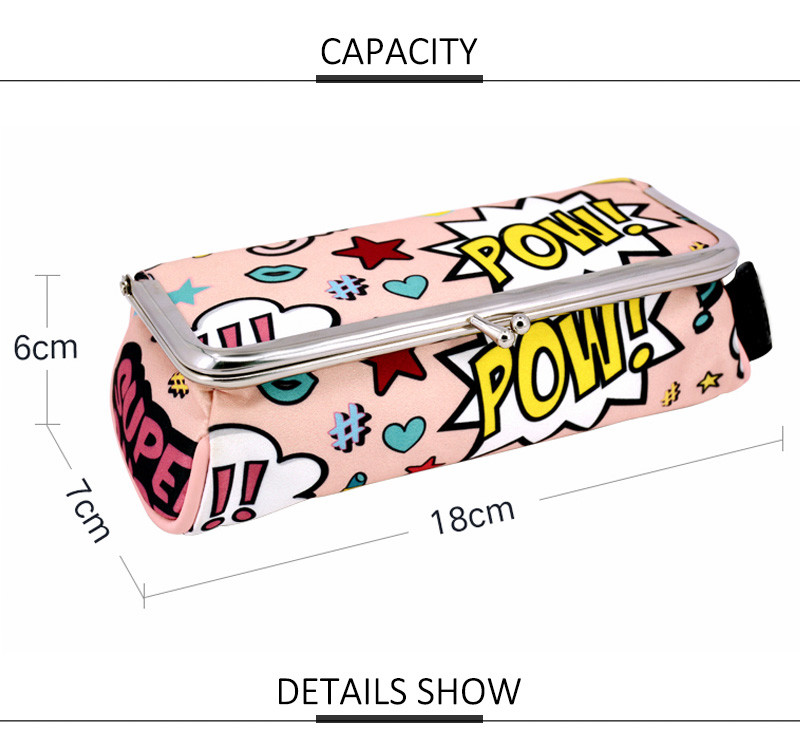 Professional Custom Red Cartoon Portable Cute Cosmetic Make Up Travel Bag