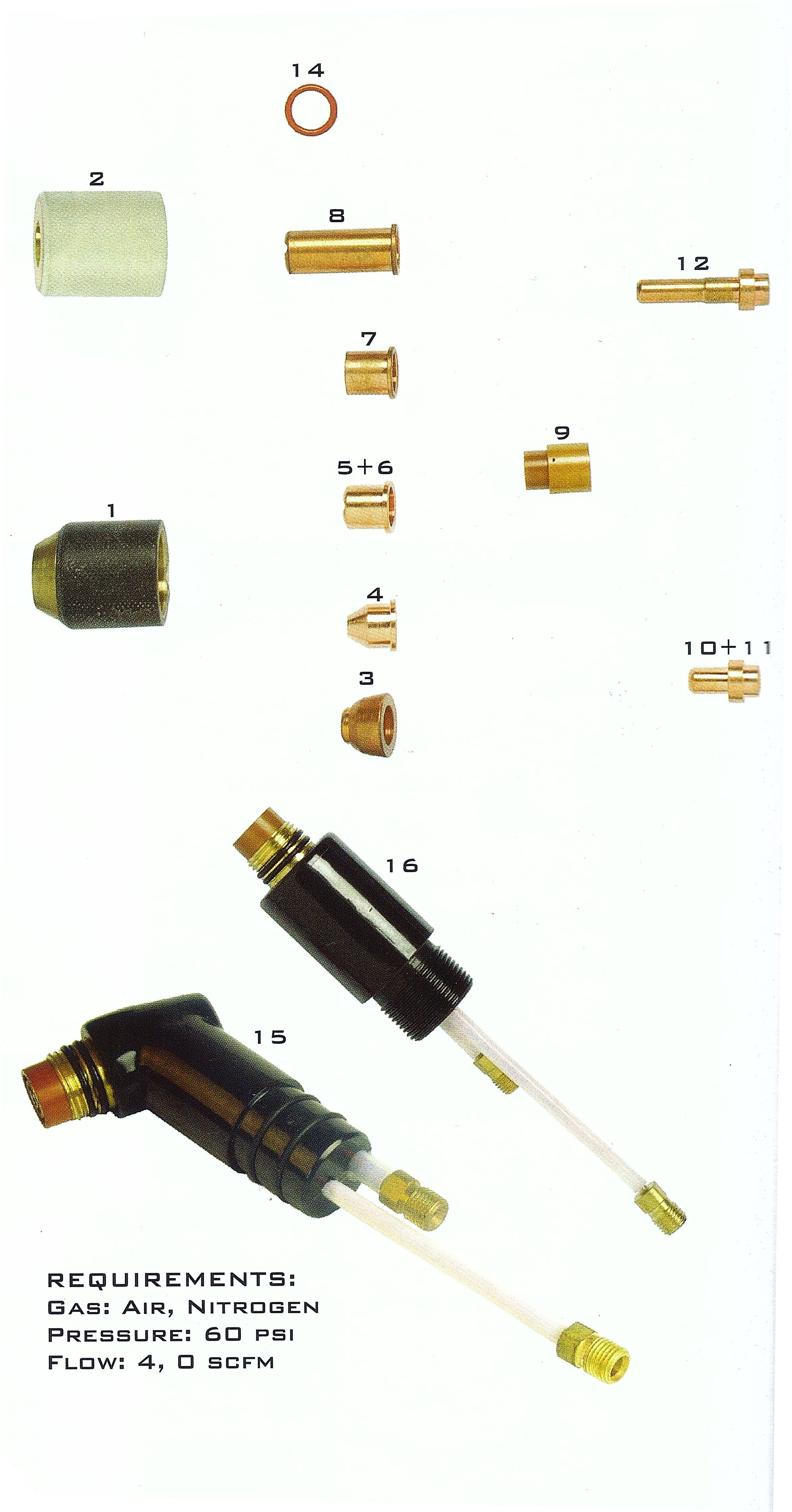 140A Air Plasma Cutting Torch , Easy Operation Electric Cutting Torch