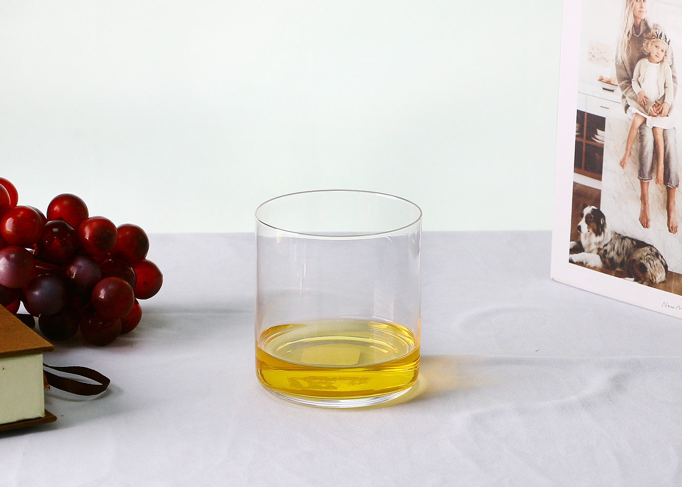 Hand Blown 270ml 95mm Old Fashioned Crystal Whiskey Glasses Thin Wall, Crystal Whiskey Glasses