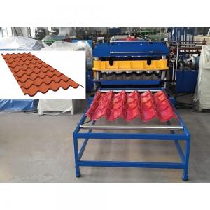 Buy cheap Mexico Popular Zincalum Color Coated Q Step Tile Making Machine Glazed Tile Roof Sheet Roll Forming Machine product