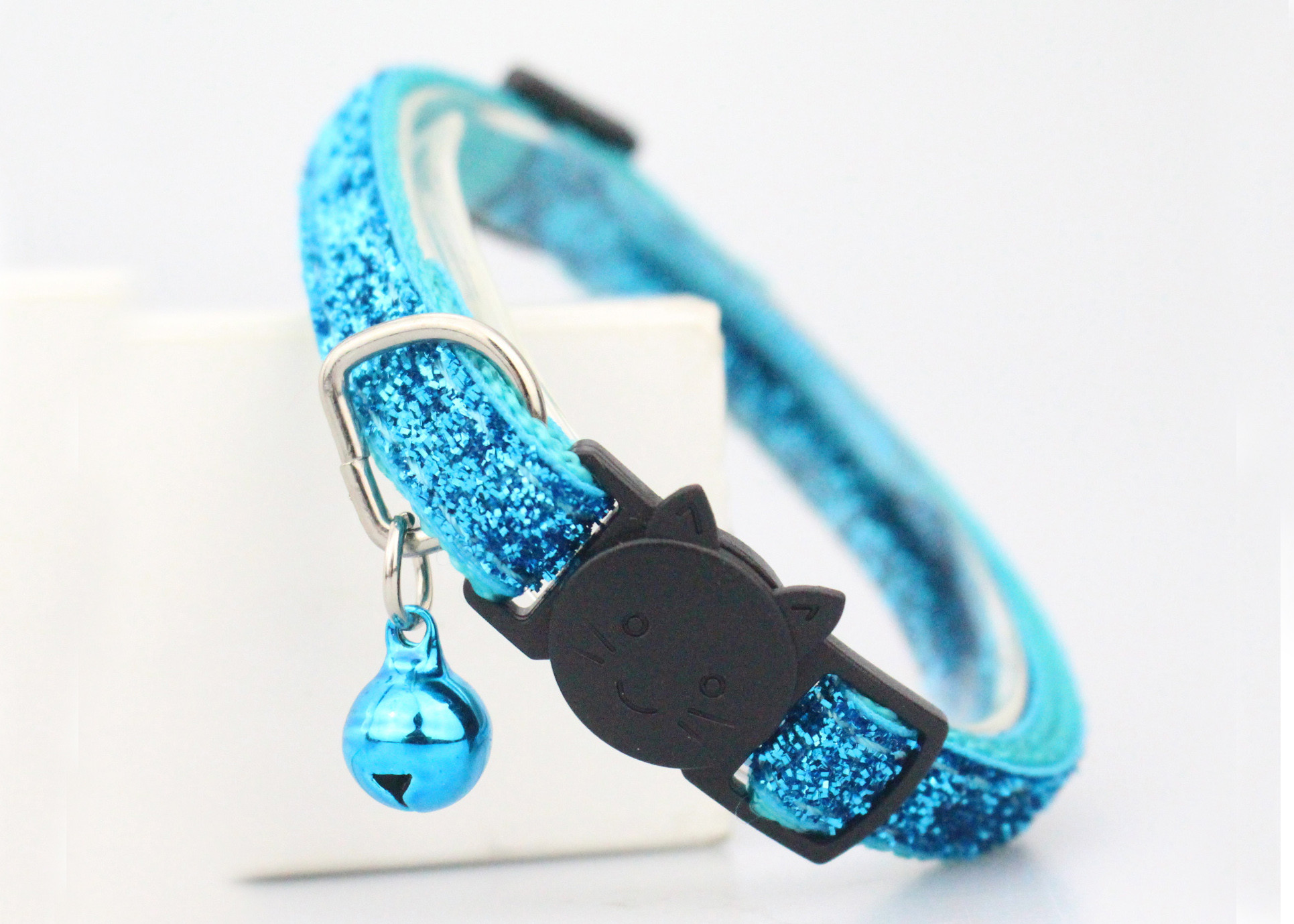 Adjustable Buckle Soft Velvet Nylon Cat Collar For Small Puppy Pet Dog