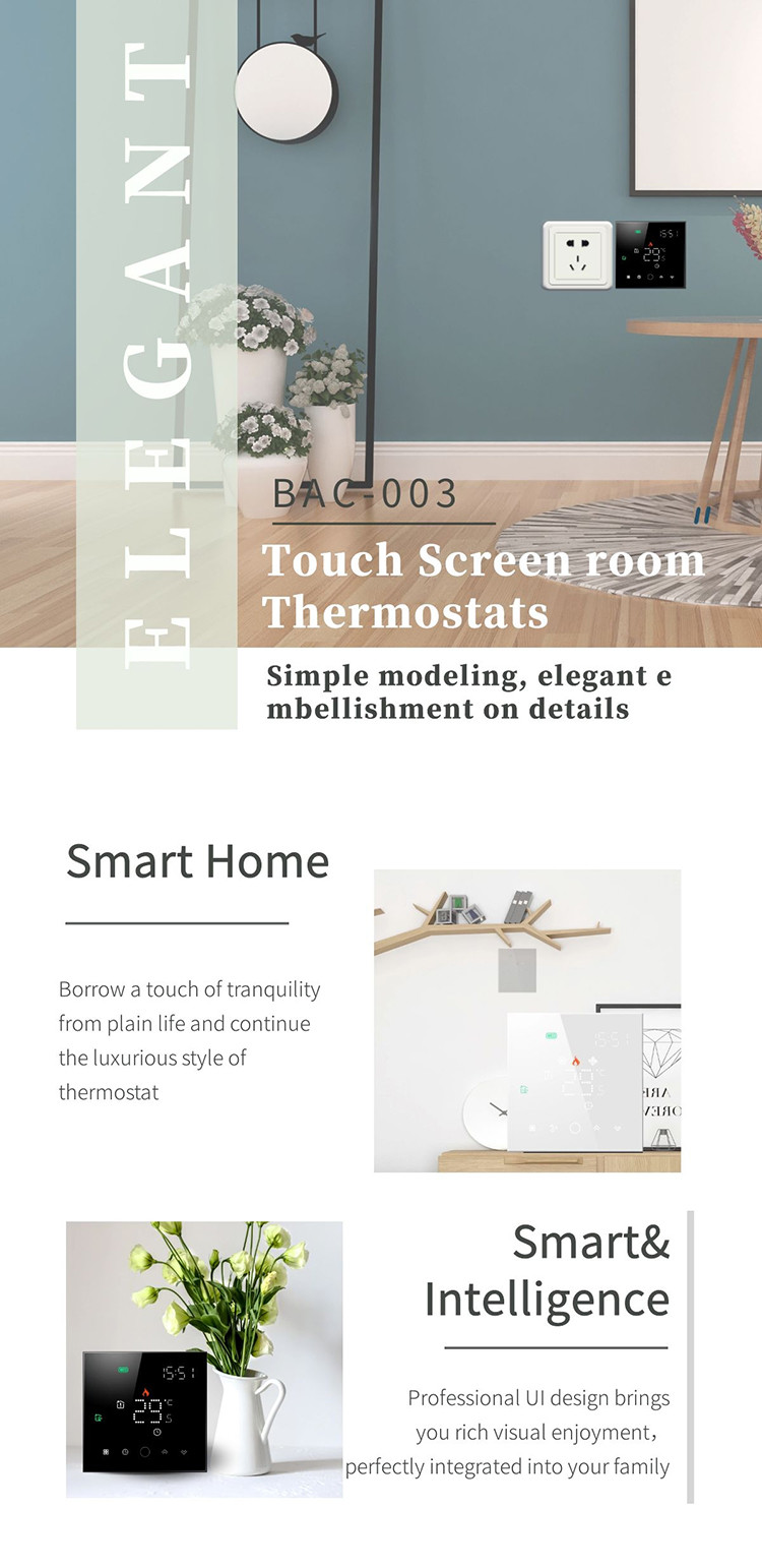 Smart Room Wifi Thermostat With Remote Sensor Touchscreen Display Alexa And Google Assist