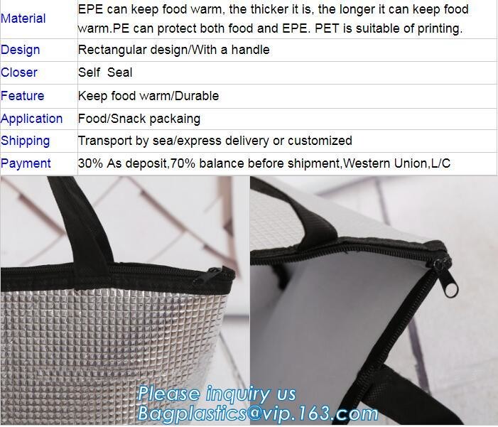 cooler bag waterproof oxford shoulder bag ice pack thermal picnic lunch box vehicle insulation bag for meal drinks pack