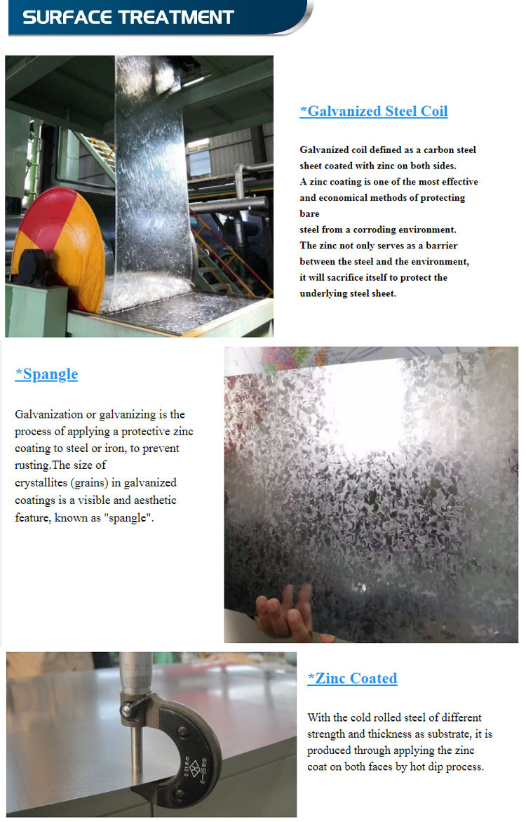 Chromated Dx51d Z200 Hot Dip Galvanized Steel