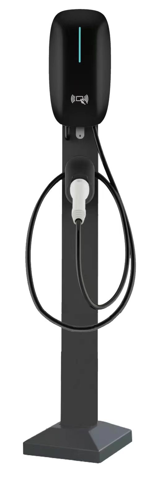 22KW Wall Mount AC DC EV Charger with 2.8 LCD Touch Screen and -30℃~55℃ Temperature Range