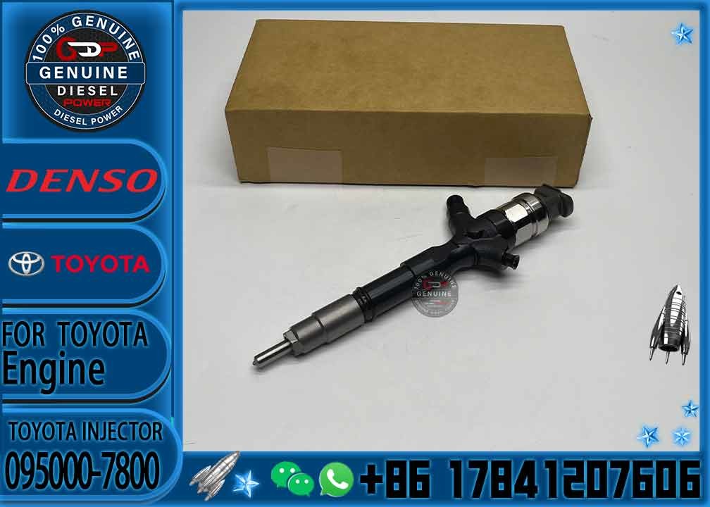 Diesel Fuel Injector Common Rail Injector Assembly 095000-7801 095000-7800 23670-30310 for TOYOTA Hiace 2KD-FTV Euro IV