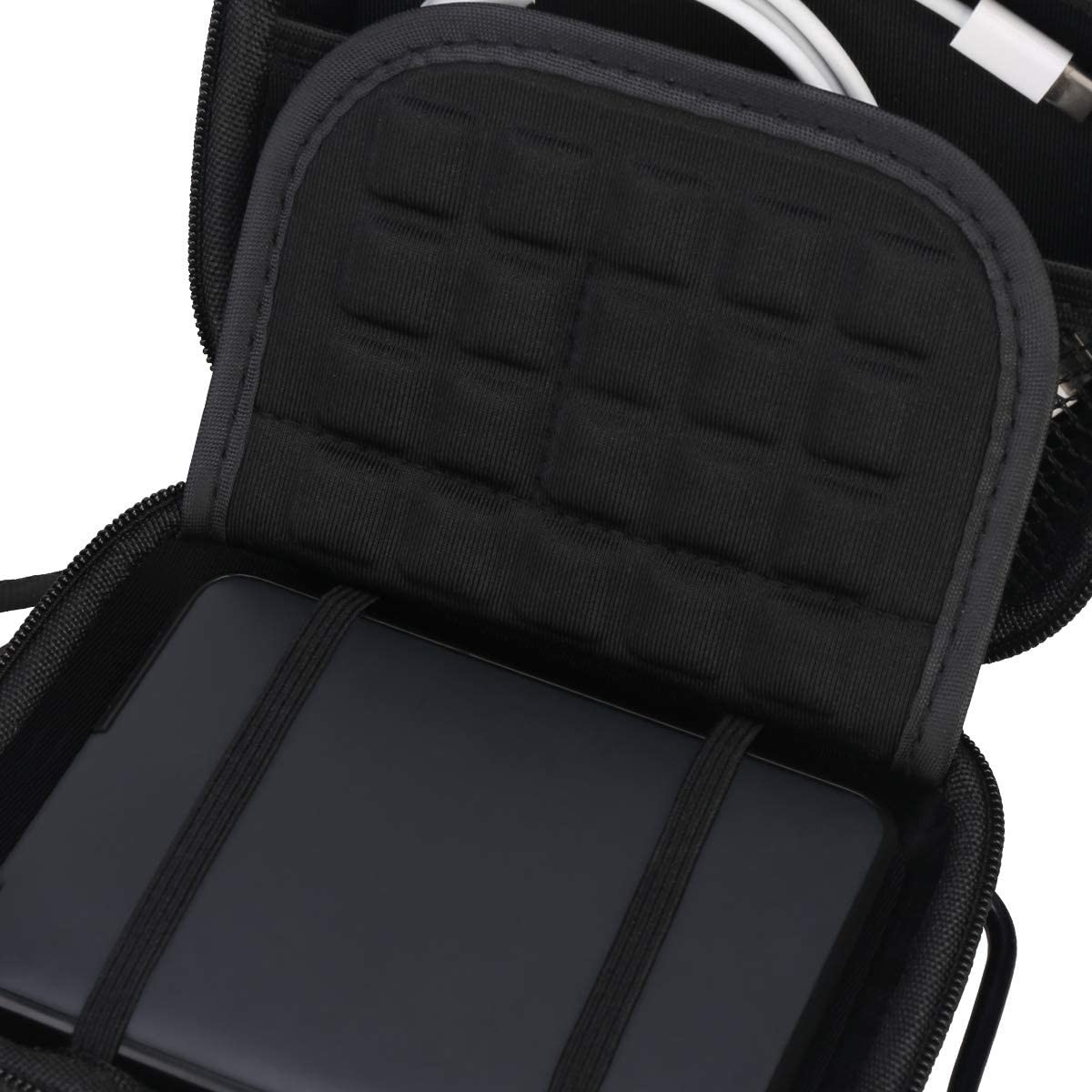ISO Mini Hard Drive Case , Usb Cable Case 5.6x4.4x1.5inches