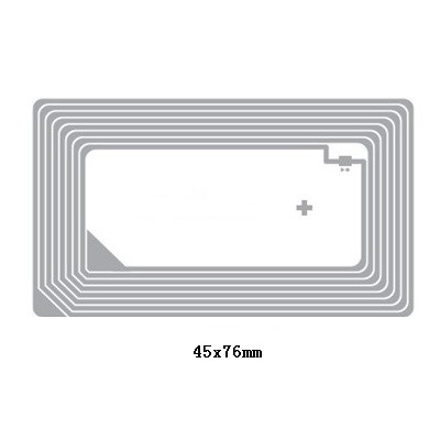 85.5*54mm HF RFID Inlay PET Material 13.56MHZ Frequency Etched Antenna