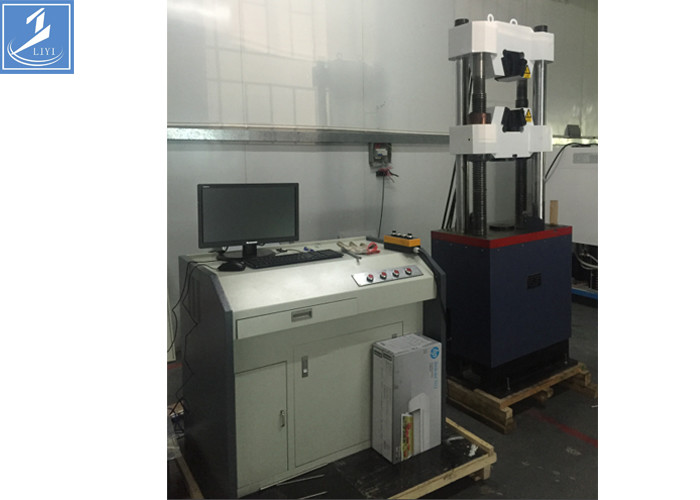 Steel Column Universal Testing Machine 600 KN Electro - Hydraulic Servo motor
