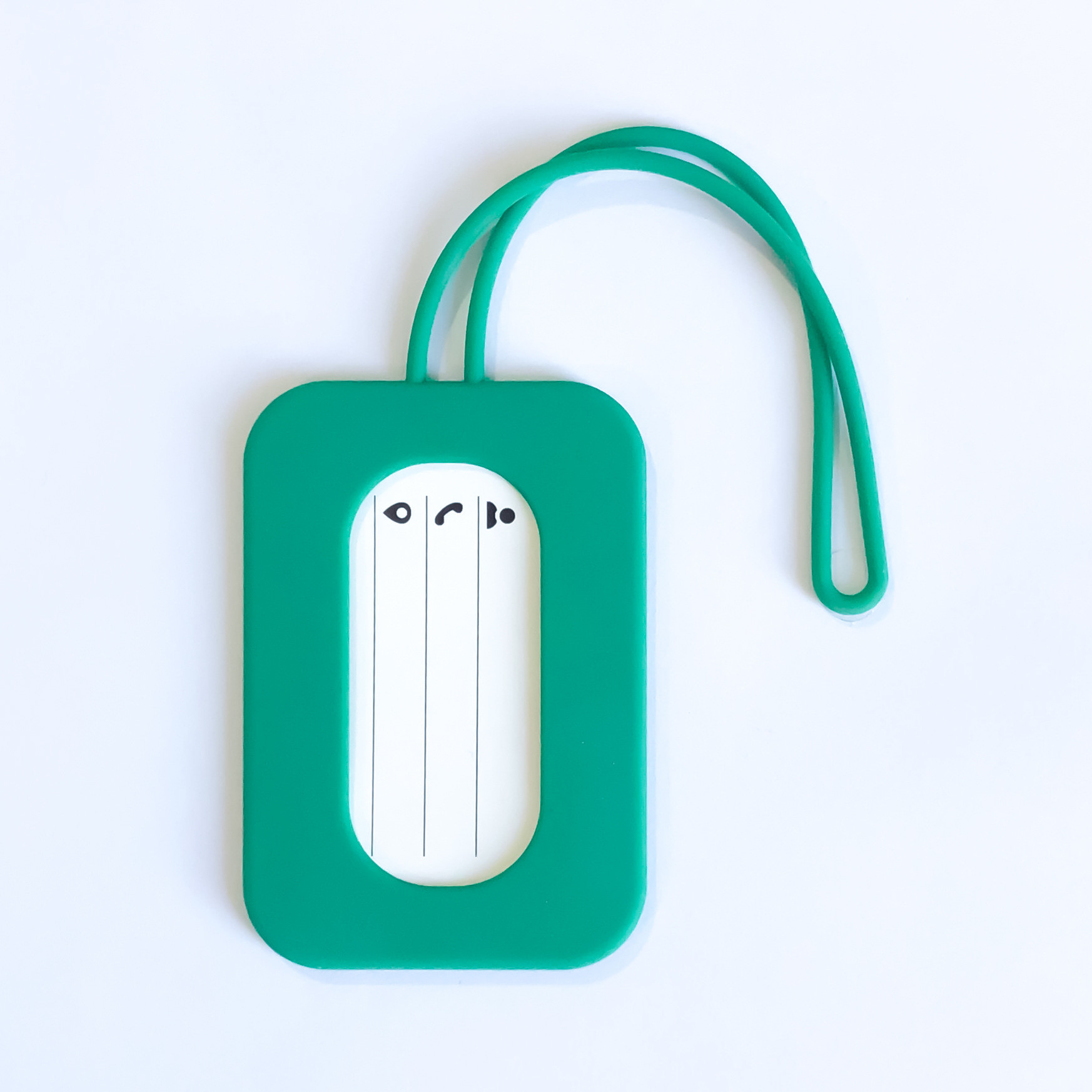 Cartoon Baggage Suitcase Labels Colorful Silicone Name ID Card For Creative Travelers