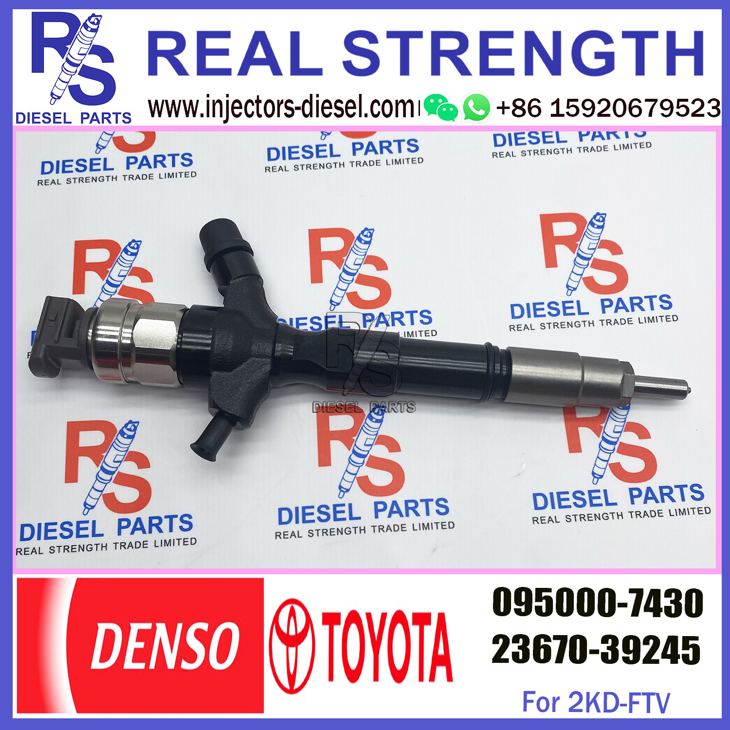 2.5 D-4D Recon Diesel Injector 23670-39285 095000-780# 095000-7800 095000-743# 095000-7430 DCRI107800 for Toyota Hiace