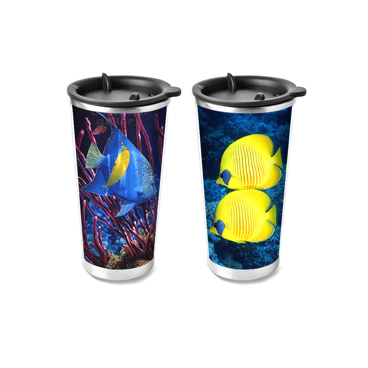 Promotional Custom Printing Plastic Cartoon Lenticular 3d Cup 300ml-1500ml Capacity