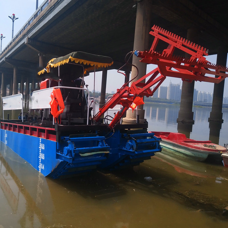 High Efficiency Aquatic Weed Harvester for River Cleaning Algae Cutting