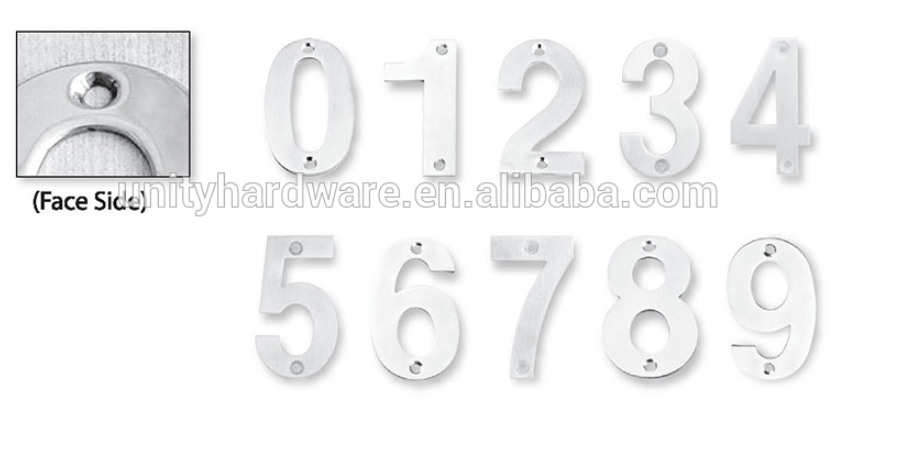 OEM Door Fitting Hardware Stainless Steel Numerals and Letters Face Fixings