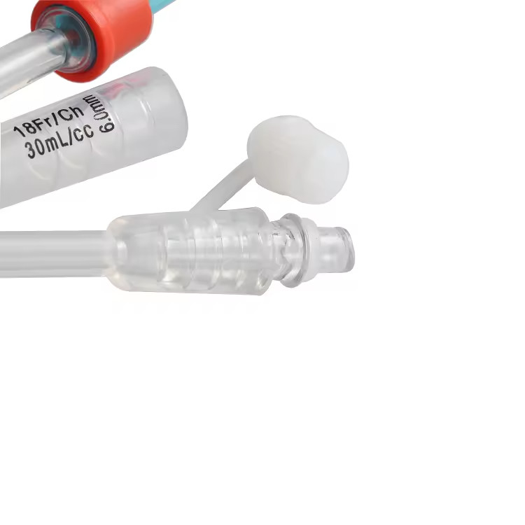 Medical Silicone Coated Foley Catheter Adult Urethral Catheter Tube in 1-Way 2-Way 3-Way Options