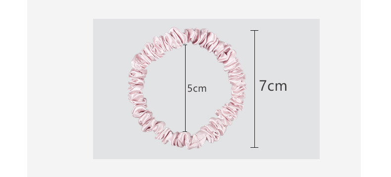 Woman Girls Skinny Hair Scrunchies Silk Satin Small Ponytail No Damage Breakage
