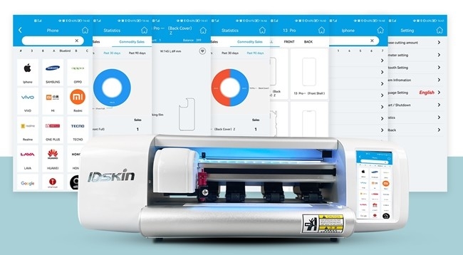 IDskin Self-Adhesive Paper Auto Feeding Adhesive Sticker Die Cut Plotter For Small Business