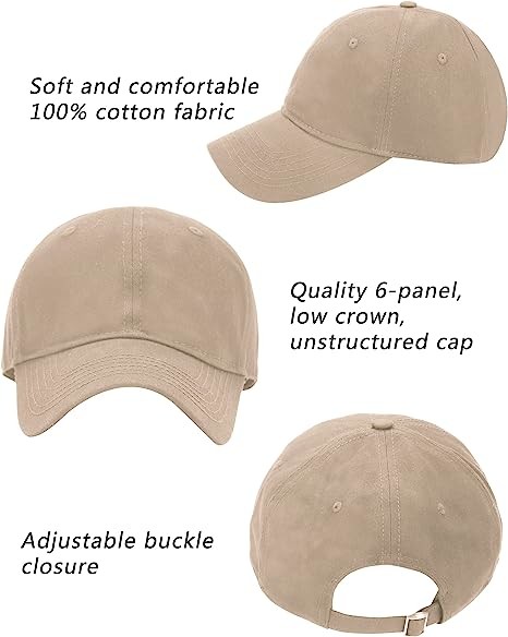 Oversize XXL Baseball Cap for Big Heads Extra Large Low Profile Dad Hat Sports Cap Adjustable Strapback Hat