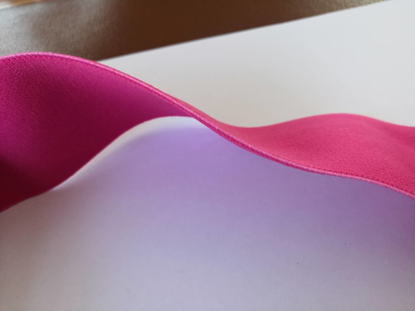 6 Cm Rose Red Spandex Elastic Nylon Webbing Knit Belt High Elastic Soft