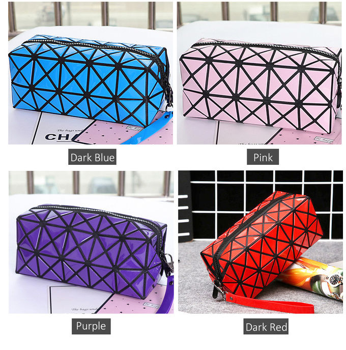 Beautiful Various Colors Fashion Girl's PU Travel Cosmetic Bag