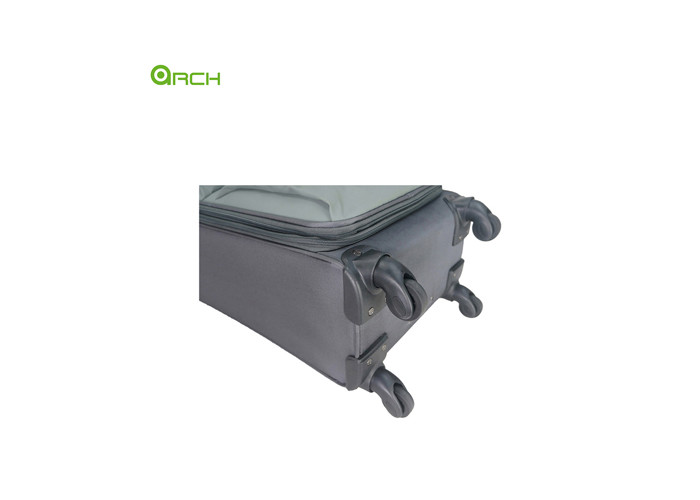 Cheap Spinner wheels Travel Trolley Soft Sided Luggage with two front pockets