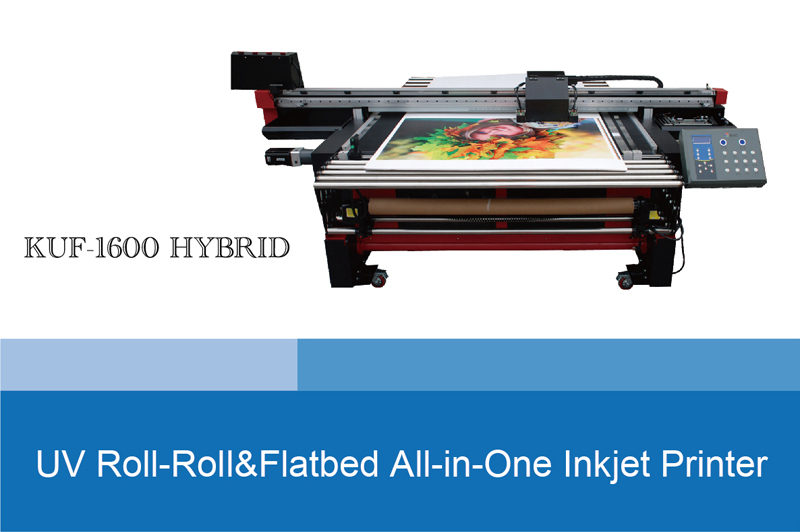 large format uv flatbed and roll printer KUF1600