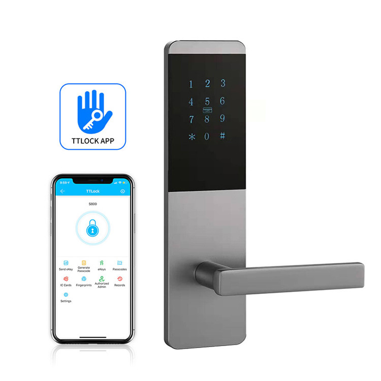 Aluminum Alloy Smart App Controlled Door Locks With Touch Keypad