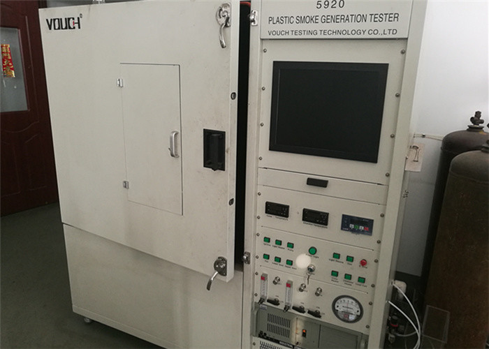 Building Material Smoke Density Test Apparatus , Vertical Flame Test Chamber Standard ASTM D2843