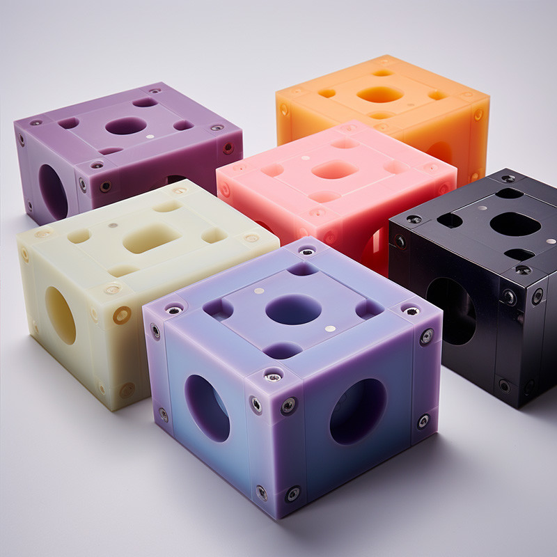 customized CNC Plastic Parts , CNC Turning Machining Parts ABS Nylon PEK Material