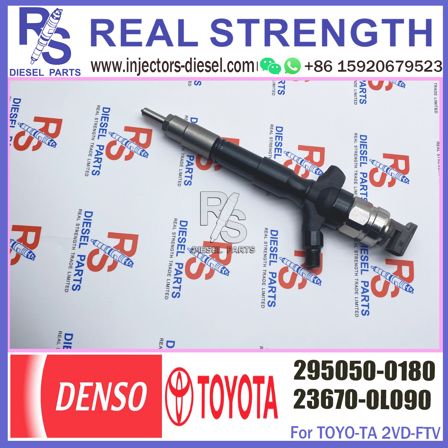 Diesel Engine Parts diesel injectors 23670-0L090 23670-09350 common rail injector 295050-0520 295050-0180