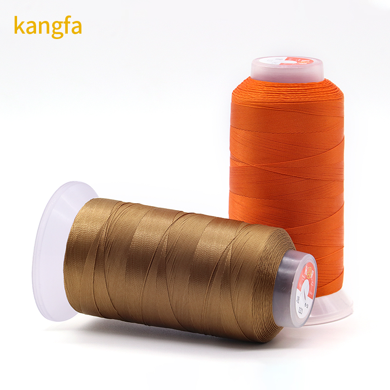 100% Polyester Kangfa 210D/2 Flat Waxed Thread for Hand Sewing and Stitching Cord