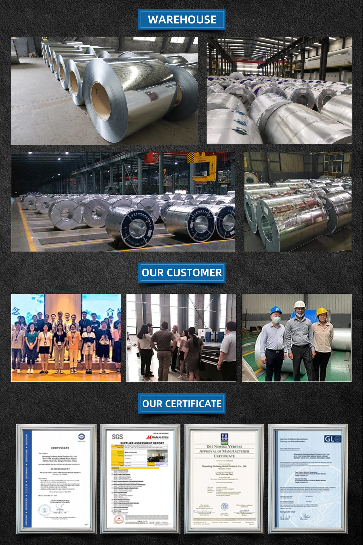 GI Zinc Coated Galvanized Steel Coil Dx51d Dx52D SGCC For Decoration
