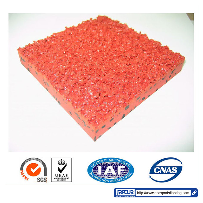 Recyclable Eco Sports Flooring Self Knot Pattern Running University