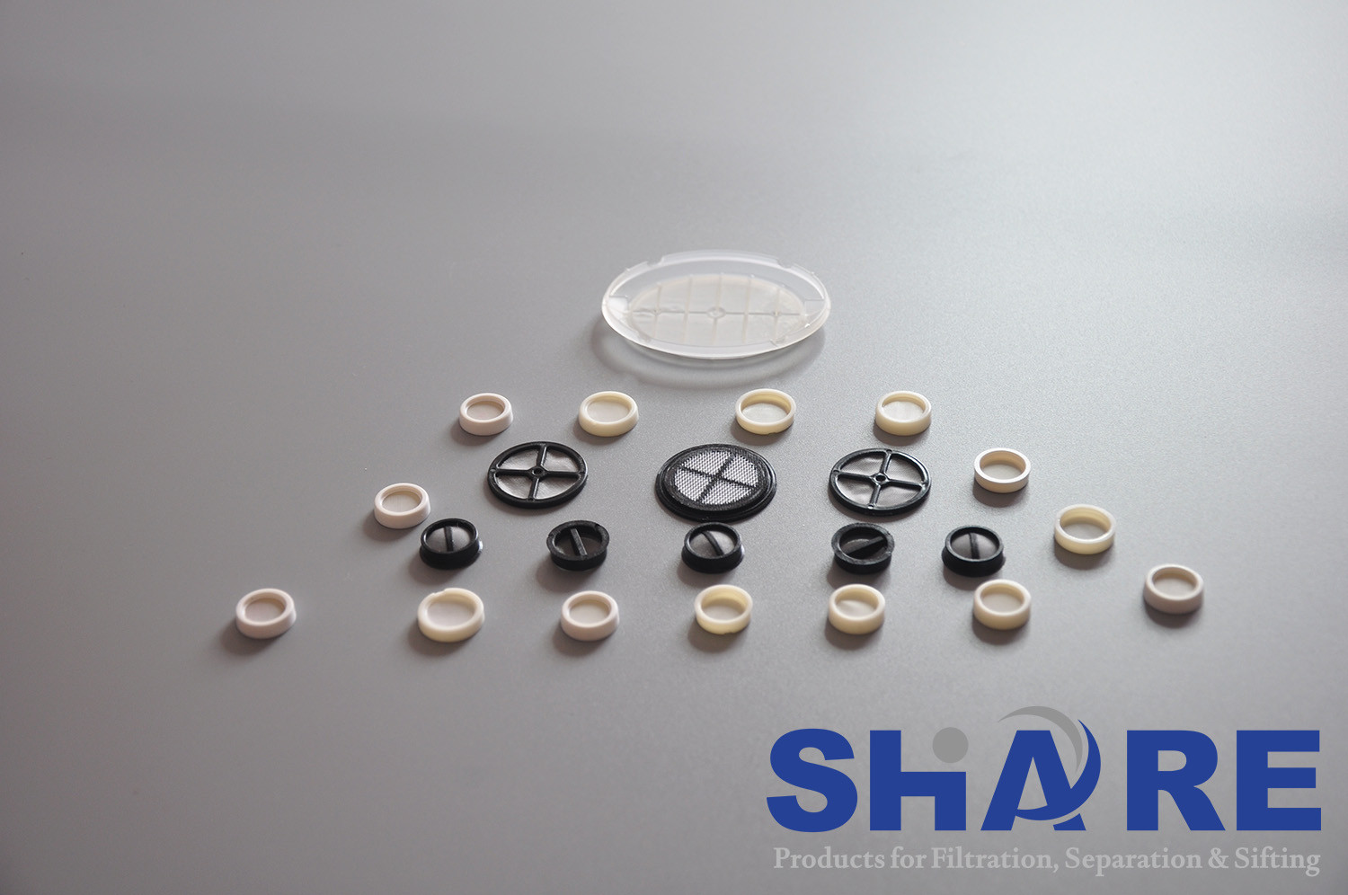 TPU Injection Over Molding Plastic Filters High Precision Woven Mesh