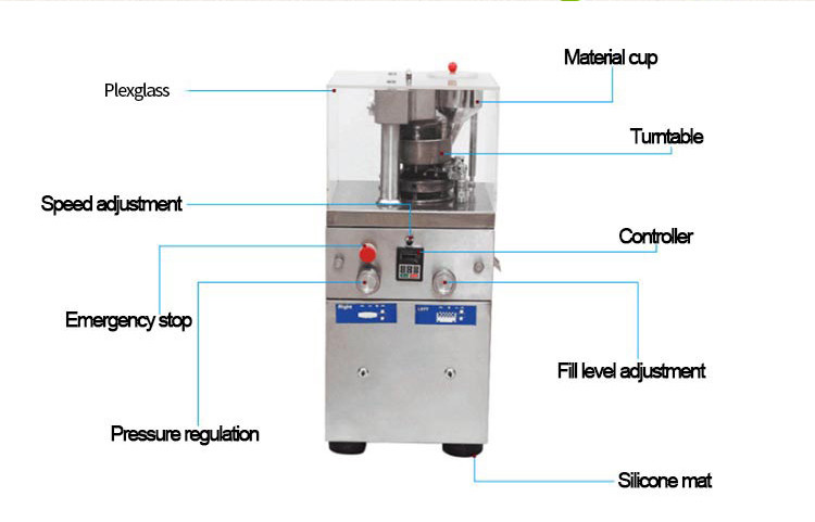 Small Desktop Tablet Press Machine Pill Pharmaceutical Dispensing Hydraulic Compressor