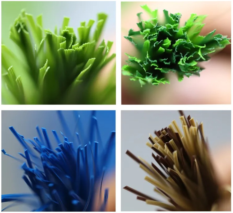 PE Monofilament Artificial Grass Yarn Synthetic Turf Raw Materials Fibrillated