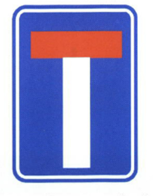 Road Information Guide Signs Blue and White Color Sign Thick Aluminum Traffic Sign Board Cost