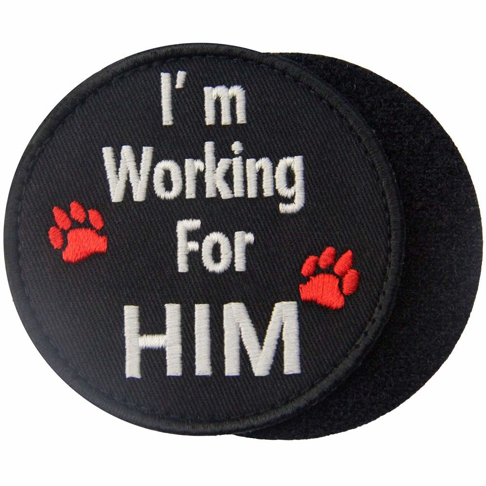 Sewing Warning Embroidered Applique Patches Polyester Material Heat-Cut