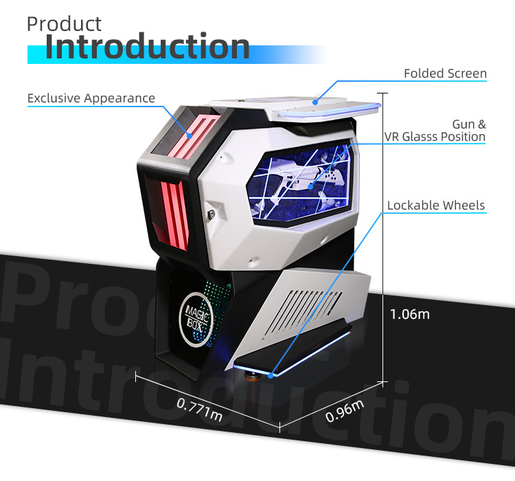 Mini Size VR Battle Shooting Games Simulator For 2 Players