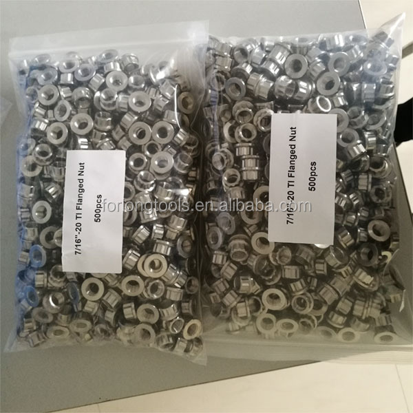 Effortless Installation DIN Standard 7/16 Inch UNF 20 Thread 12 Point Titanium Nuts for Heavy Duty Equipment
