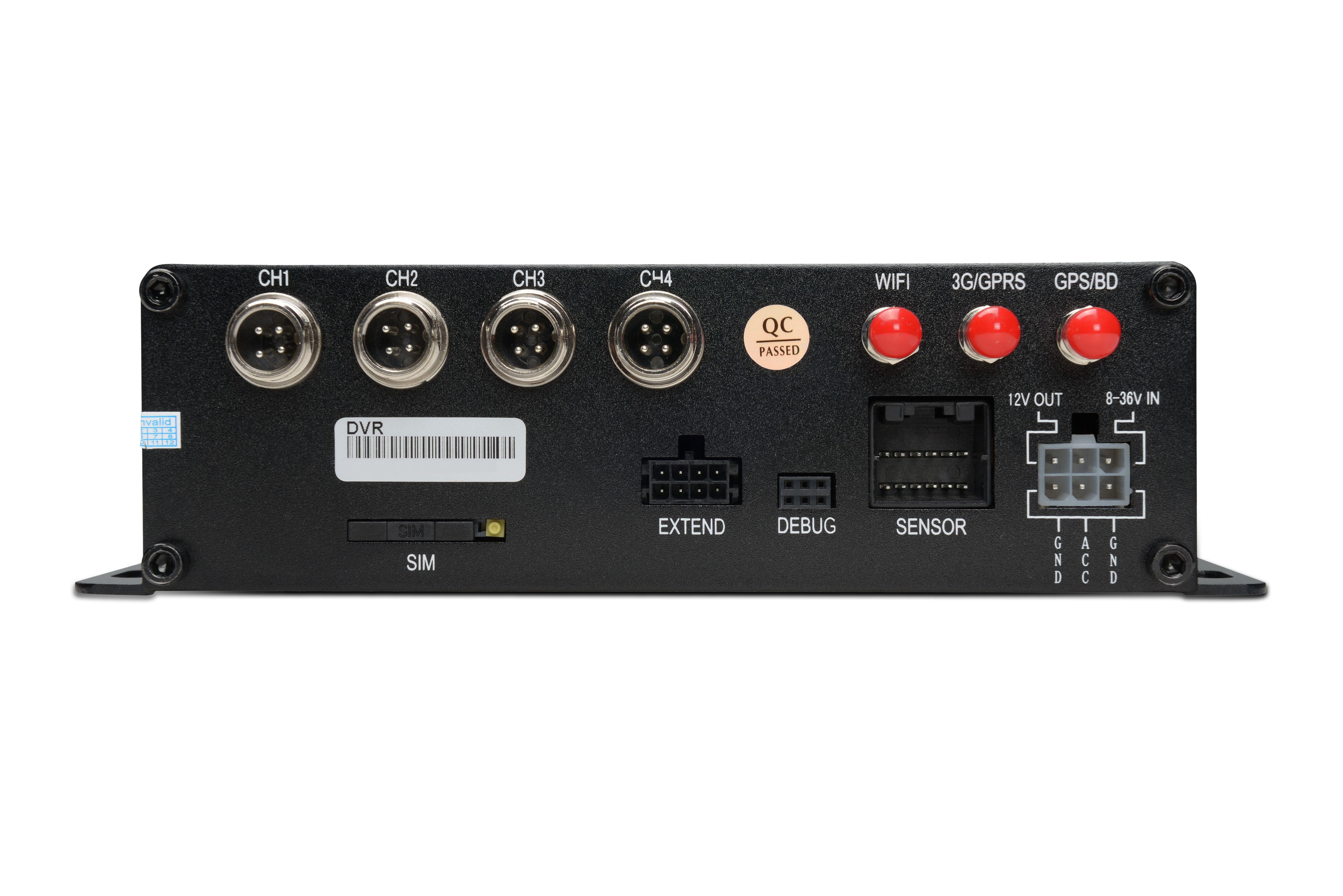 Mini 4CH H.264 SD Card Mobile DVR with G-sensor / GPS / 3G /WIFI For Train , Metro