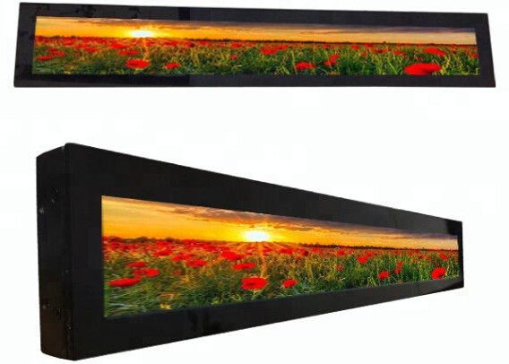 Ultra Wide Supermarket Shelf Edge LCD Display Advertising Player Stretched Bar LCD Screen