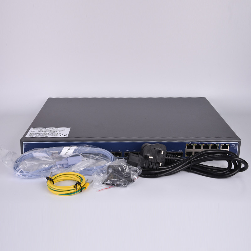 FTTH Telecommunication Fiber Optic Equipment 8 Port GPON OLT 1U height