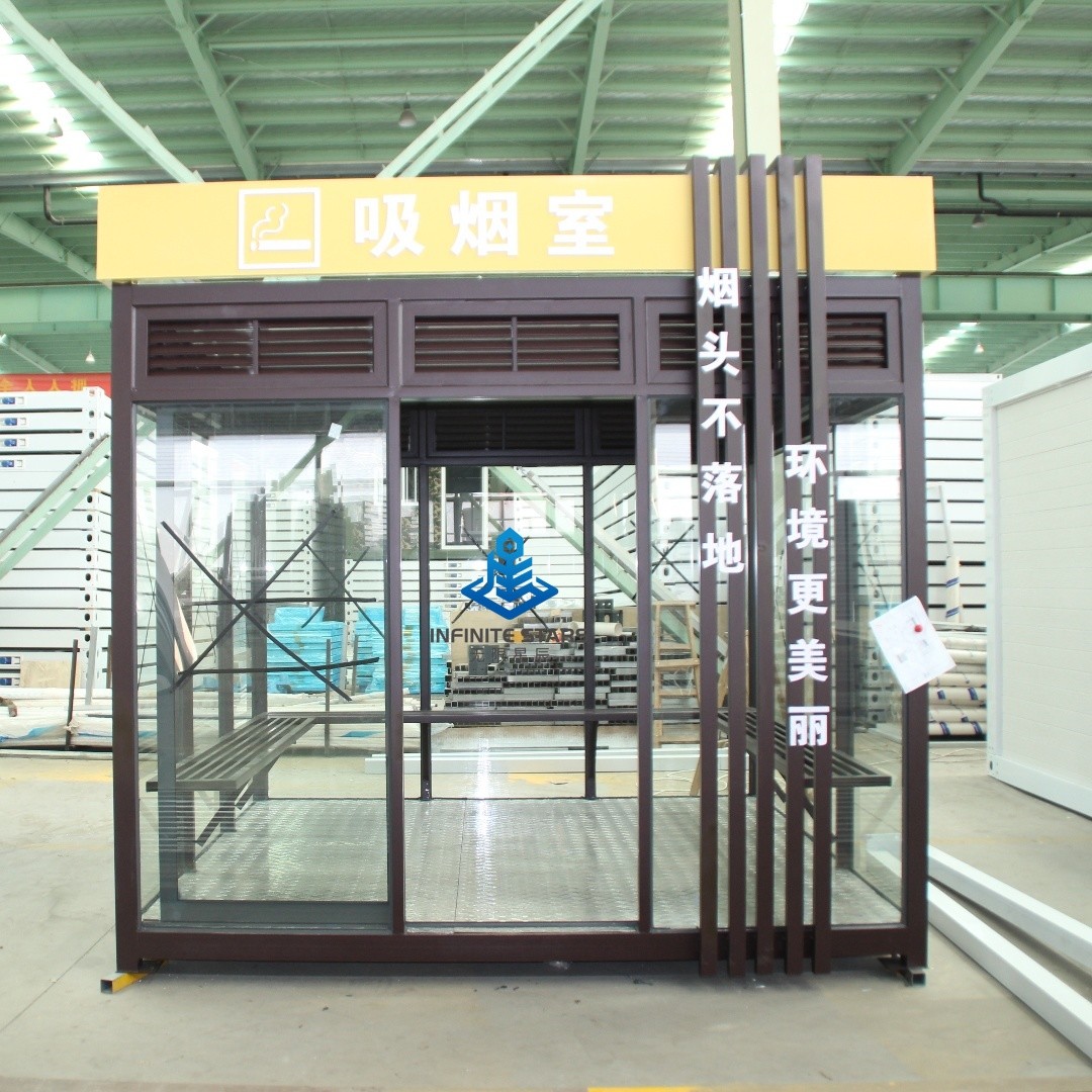 Modified Shipping Container The Perfect Solution for Smoking Rooms in Public Places With Good Ventilation
