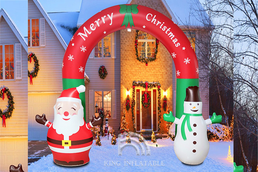 Inflatable Arches Santa Claus Snowman Outdoor Inflatable Advertising Christmas Decorations